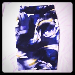 THALIA SODI FLORAL SCUBA PENCIL SKIRT